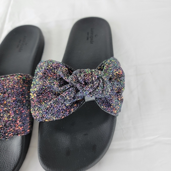 Kate Spade New York Shellie Glitter Slide Pool Sandal Slide 10 - Picture 7 of 10